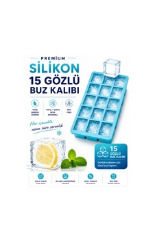 15 Bölmeli Silikon Buz Kalıbı, Büyük L Boy Küp Buzlar, Kokteyl Sunum Buz Kalıbı Et Suyu Saklama - 904911676 Diğer 15 Bölmeli Silikon Buz Kalıbı, Büyük L Boy Küp Buzlar, Kokteyl Sunum Buz Kalıbı Et Suyu Saklama - 904911676 Diğer