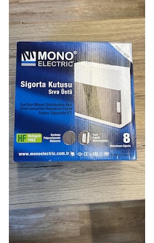 8li Sıva Üstü Sigorta Kutusu Halogen Free Mono