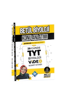 Betül Biyoloji Konu Anlatımı 28 Günde Tyt Biyoloji Video Kampı - Kr Akademi Yayınları