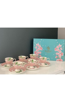 Roykıng Pembe 6 Lı Kahve Fincan Takımı Mix 90 Cc Roykıng Pembe 6 Lı Kahve Fincan Takımı Mix 90 Cc