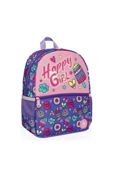 Küçük Çocuk Mini Çanta, Happy Girl Mor - Pembe