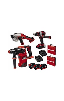 Einhell Kit Q4 36 V 4 Ah Kırıcı Delici + Matkap + Taşlama Seti