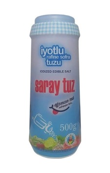 Saray Tuz İyotlu Sofra Tuzu Tuzluklu 500 G