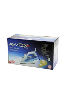 Awox Steam-1716 Buharlı Ütü Seramik Taban 2600w 360 Derece Dönebilen Kablo - 490ml Şeffaf Su Tankı 5250