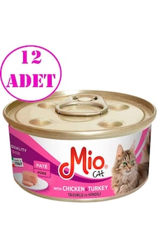Mio Tavuklu Ve Hindili Yetişkin Kedi Konservesi 85 Gr 12 Ad