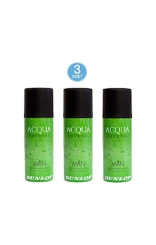 Dunlop Acqua Crystal Erkek Sprey Deodorant 150 ML x 3 Dunlop Acqua Crystal Erkek Sprey Deodorant 150 ML x 3
