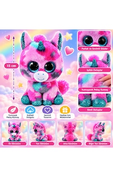 Ty Beanie Boos Peluş Unicorn Gumball 15 Cm Nhr Ty Beanie Boos Peluş Unicorn Gumball 15 Cm Nhr