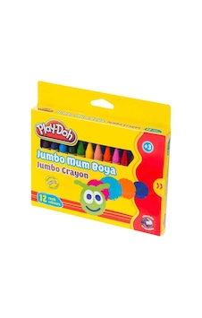 Play Doh Silinebilir Jumbo Crayon Mum Boya 12 Renk