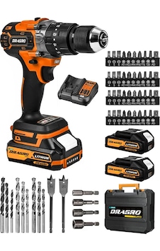 Dragro DRG-21V Çift Akülü T Vidalama Çelik Mandren Kömürsüz Motor Darbeli Şarjlı Matkap Dragro DRG-21V Çift Akülü T Vidalama Çelik Mandren Kömürsüz Motor Darbeli Şarjlı Matkap