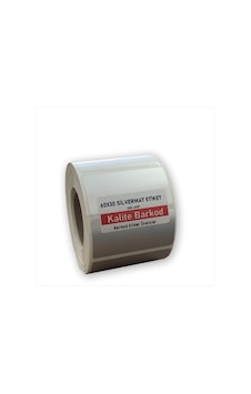 60x30 Silvermat Etiket | Rulo Metalize Etiket 60x30 Silvermat Etiket | Rulo Metalize Etiket