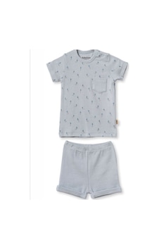 Babycosy 2li Takım Şortlu Gri Açık Gri Babycosy 2li Takım Şortlu Gri Açık Gri