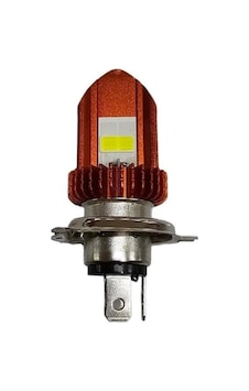H4 Tipi Motosiklet Led Far Ampulu Beyaz Işık