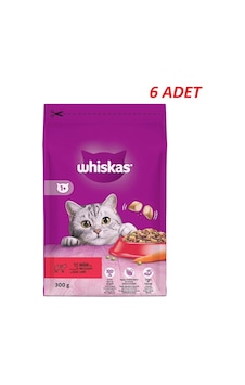 Whiskas Biftekli Havuçlu Kuru Kedi Maması 300 Gr 6 Adet Whiskas Biftekli Havuçlu Kuru Kedi Maması 300 Gr 6 Adet