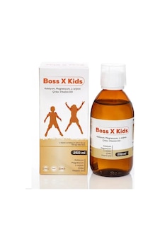 Boss X Kids Sıvı 250 Ml Kalsiyum, Magnezyum, L Arjinin, Boss X Kids Sıvı 250 Ml Kalsiyum, Magnezyum, L Arjinin,