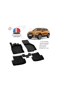 Seat Ateca 4d Araca Özel Havuzlu Kauçuk Paspas 2016 Ve Üzeri
