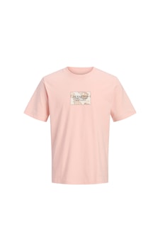 Jack & Jones Montauk Front Erkek Pembe Tişört 12297890-pm Jack & Jones Montauk Front Erkek Pembe Tişört 12297890-pm