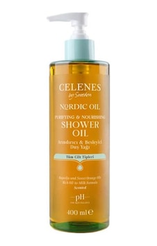 Celenes Nordic Oil Tüm Ciltler için Besleyici Duş Yağı 400 ML