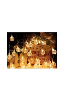 Tcx 5m 28 Led Kristal Top Gün Işığı Şeffaf Kablo Fişli Eklemeli 2700K Tcx 5m 28 Led Kristal Top Gün Işığı Şeffaf Kablo Fişli Eklemeli 2700K