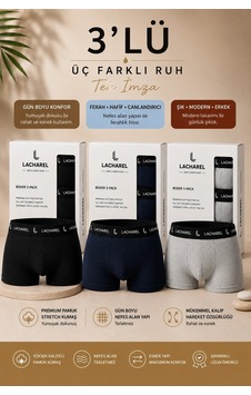 7 For All Mankind Erkek Likralı Pamuklu Nefes Alan Penye Boxer3'lü Paket - Siyah & Gri & Lacivert Çok Renkli 7 For All Mankind Erkek Likralı Pamuklu Nefes Alan Penye Boxer3'lü Paket - Siyah & Gri & Lacivert Çok Renkli
