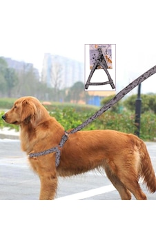 Ergonomik Yumuşak Dokulu Terletmez Köpek Göğüs Tasması Medium 5468