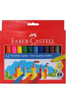 Faber-Castell Jumbo Keçeli Kalem 12’li Faber-Castell Jumbo Keçeli Kalem 12’li