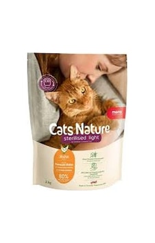 Mera Cats Nature Sterilised & Light Tahılsız Tavuklu Kısırlaştırılmış Kedi Maması 2 KG Mera Cats Nature Sterilised & Light Tahılsız Tavuklu Kısırlaştırılmış Kedi Maması 2 KG