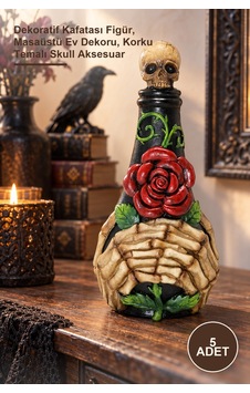 5 Adet Polyester Kurukafa Figürü Dekoratif Kafatası Figür, Masaüstü Ev Dekoru, Korku Temalı Skull Aksesuar 5 Adet Polyester Kurukafa Figürü Dekoratif Kafatası Figür, Masaüstü Ev Dekoru, Korku Temalı Skull Aksesuar