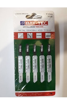 Bay Tec Dekopaj Testere Ağzı T118 Metal 5 Li Bay Tec Dekopaj Testere Ağzı T118 Metal 5 Li