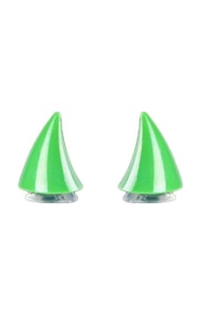 Motosiklet Kask Boynuzu Büyük Boy 7cm Yeşil
