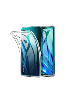 Realme 5i Kılıf Zore Süper Silikon Kapak Renksiz