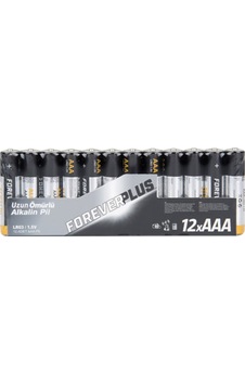 Forever Plus Alkalin İnce Pil 12'li 5 Adet Forever Plus Alkalin İnce Pil 12'li 5 Adet