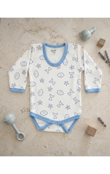 İrem Bebe Unisex Kışlık Mavi Detaylı Bebek Badi Modeli İrem Bebe Unisex Kışlık Mavi Detaylı Bebek Badi Modeli