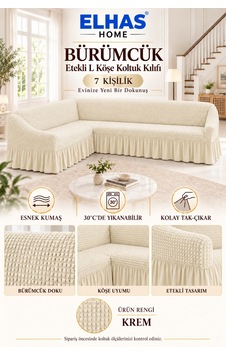 Bürümcük Kumaş 7 Kişilik Etekli L Köşe Koltuk Kılıfı Krem - 934823050 Krem Bürümcük Kumaş 7 Kişilik Etekli L Köşe Koltuk Kılıfı Krem - 934823050 Krem