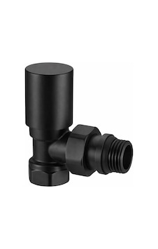 Fause Radyatör Havlupan Vanası Köşe Tip 1/2'' Krom Kvn101 Mat Siyah Fause Radyatör Havlupan Vanası Köşe Tip 1/2'' Krom Kvn101 Mat Siyah