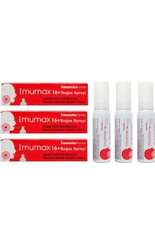 Imumax Boğaz Spreyi 16 Yaş 30 Ml 3 Adet Imumax Boğaz Spreyi 16 Yaş 30 Ml 3 Adet