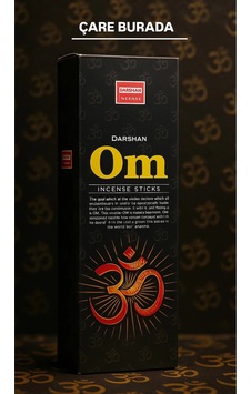 Darshan Incense - Om 20'li Çubuk Tütsü Meditasyon & Odaklanma & Maneviyat Darshan Incense - Om 20'li Çubuk Tütsü Meditasyon & Odaklanma & Maneviyat
