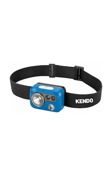 Kendo 300 Lümen Sensörlü Şarj Edilebilir Led Kafa Lambası Mavi