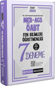 Pegem 2026 Öabt Meb-ags Fen Bilimleri Öğretmenliği 7 Deneme Çözümlü Pegem Akademi Yayınları Pegem 2026 Öabt Meb-ags Fen Bilimleri Öğretmenliği 7 Deneme Çözümlü Pegem Akademi Yayınları