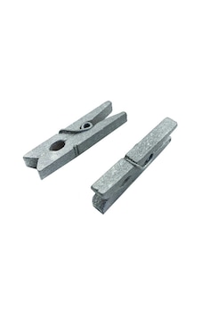 Mandal Ahşap Minik (100 Adet) Gümüş N11.13772 Mandal Ahşap Minik (100 Adet) Gümüş N11.13772
