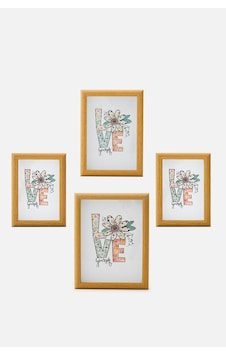 4 Lü Ahşap Çerçeve Set