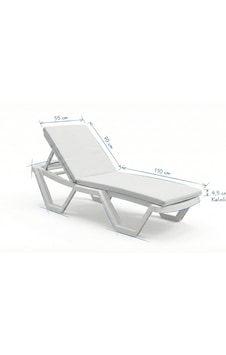 Form Outdoor İmperteks Şezlong Minderi Krem