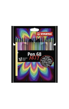 Stabilo Keçe Uçlu Boya Kalemi Pen 68 Arty 18 Renk Çok Renkli Stabilo Keçe Uçlu Boya Kalemi Pen 68 Arty 18 Renk Çok Renkli