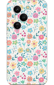 Honor 400 Pro Uyumlu Dekoratif Çiçekler Baskılı Silikon Kılıf Renkli Honor 400 Pro Uyumlu Dekoratif Çiçekler Baskılı Silikon Kılıf Renkli