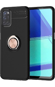 Oppo Reno A72 Kılıf Zore Ravel Silikon Kapak Siyah-Rose Gold Oppo Reno A72 Kılıf Zore Ravel Silikon Kapak Siyah-Rose Gold
