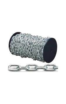 Zincir, 10 Mm, Galvanizli, Makaralı, 1 Kg 0.400metre
