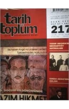 Tarih Ve Toplum Yeni Yaklaşımlar Sayı:24 İletişim Yayınevi Tarih Ve Toplum Yeni Yaklaşımlar Sayı:24 İletişim Yayınevi