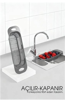Znv Zenvia Mey İthalat Ayarlanabilir Sürgülü Lavabo Süzgeci Mutfak İçin Pratik Ve Şık Tasarım Gri 722439 Renkli Znv Zenvia Mey İthalat Ayarlanabilir Sürgülü Lavabo Süzgeci Mutfak İçin Pratik Ve Şık Tasarım Gri 722439 Renkli