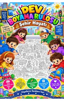 City Life Şehir Hayatı Temalı Dev Boyama Kağıdı Boyama Rulosu Büyük Boy 5 Metre - 808526734 City Life Şehir Hayatı Temalı Dev Boyama Kağıdı Boyama Rulosu Büyük Boy 5 Metre - 808526734