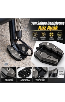 Xmax 250/300 2018-2026 Yan Sehpa Ayaklık Genişletici Yükseltici Park Standı Titanyum Gri Xmax 250/300 2018-2026 Yan Sehpa Ayaklık Genişletici Yükseltici Park Standı Titanyum Gri