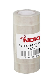 Şeffaf Büro Bandı 19x33 6'lı Paket Selo Bant Okul Ofis Bandı 1 Şeffaf Büro Bandı 19x33 6'lı Paket Selo Bant Okul Ofis Bandı 1